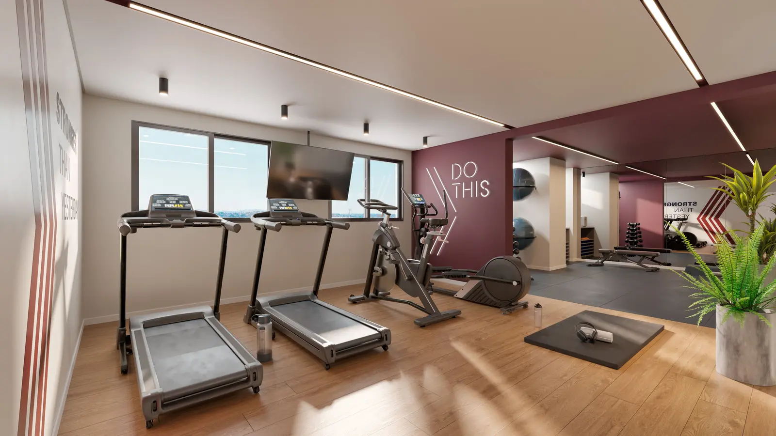 Fitness — treino sem sair do prédio